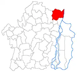 Location in Brăila County