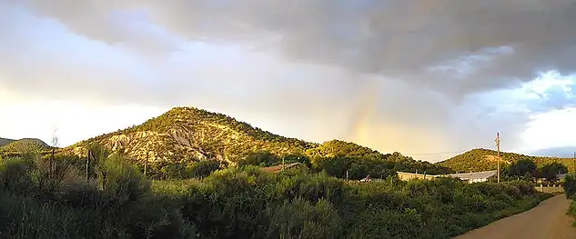 Rainbow over Vadito, New Mexico