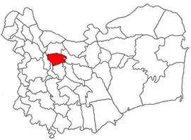 Location in Tulcea County