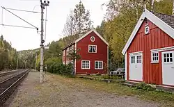 View of the village railway station