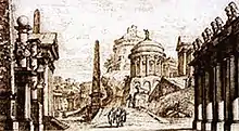 Valeriani: Sets for the "first Russian opera" Tsefal i Prokris by Araja, 1755.