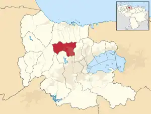 Location in Carabobo