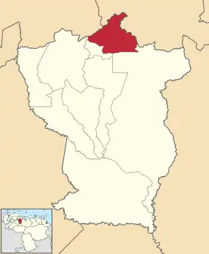 Location in Cojedes