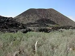 Holocene cinder cone volcano on Utah State Route 18 near Veyo