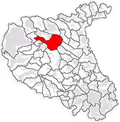 Location in Vrancea County