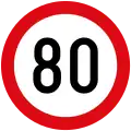 Speed limit (80 km/h)