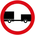 No vehicles towing trailers