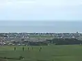 Looking down at Papamoa from the top of the Papamoa Hills