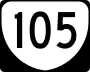 State Route 105 marker