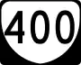 State Route 400 marker