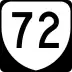 State Route 72 marker