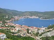 Town and bay of  Vis