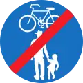 17a-c: End of Track only for cycles & pedestrians