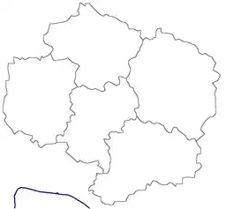 Location of pond in Vysočina Region, Czech Republic