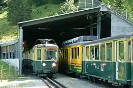 avalanche gallery below the station (2009)