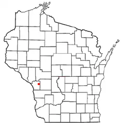 Location of Burns, Wisconsin