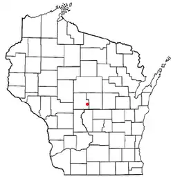 Location of the Town of Grand Rapids, Wisconsin