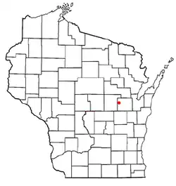 Location of Maple Creek, Wisconsin