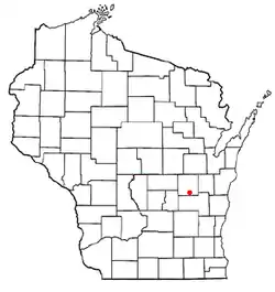 Location of Nekimi, Wisconsin