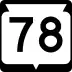 State Trunk Highway 78 marker