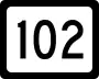 Virginia State Route 102 andWest Virginia Route 102 marker