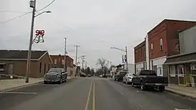 Looking south along Main Street