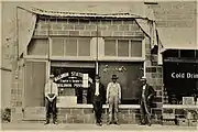 Waldron State Bank in Waldron before it burned in the early 1900s