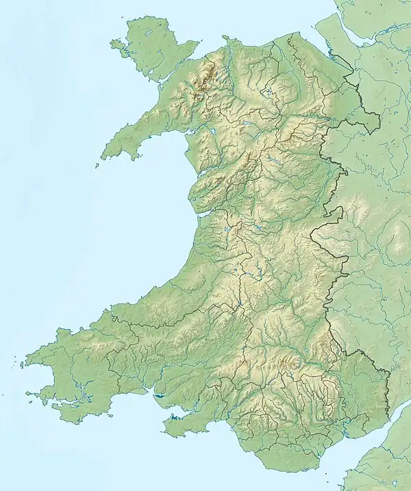 Map of Wales