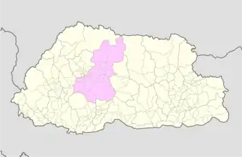 Location of Thedtsho Gewog