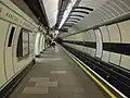 Westbound platform, showing nearly complete refurbishment (photo: Aug. 2008)