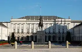 Presidential Palace in Warsaw, 1818