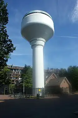 The Water Tower on Waterkeringweg, in the heart of the Waterwijk