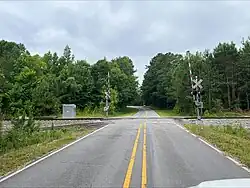 Norfolk Southern Railway crossing in Wautubbee