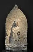 Votive stele with Buddha Shakyamuni; dated 542 (Eastern Wei Dynasty); limestone; Museum Rietberg (Zürich, Switzerland)