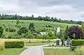 vineyards and cemetery