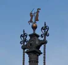 The unicorn well at the main square