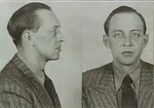 Black and white mug shot of Werner von Janowski.