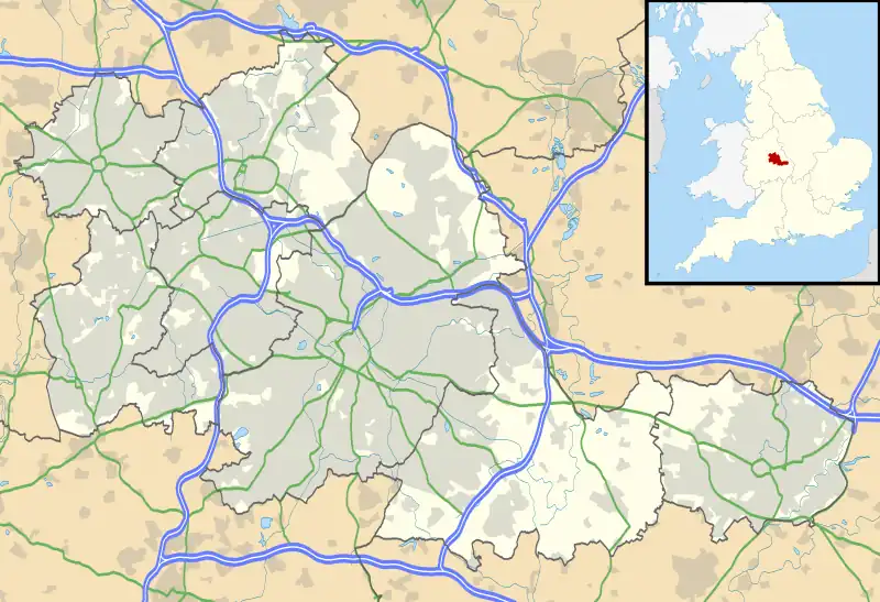 2018–19 EFL Championship is located in West Midlands county