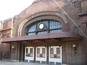 Close-up of Westclox "Big Ben" entrance to the plant (taken 2007)