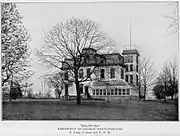 Photograph of "Solitude", home of George Westinghouse in Pittsburgh, PA, seen from the south. From Ref.