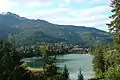 Whistler Mountain as seen from Nita Lake in summer