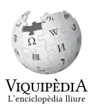 Wikipedia logo showing "Wikipedia: The Free Encyclopedia" in Catalan