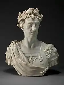 Marble bust of William III, ca. 1736, Yale Center for British Art, New Haven, Connecticut