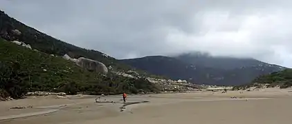 Mt Oberon, seen from Oberon Beach.