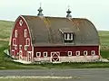 Arched roof, also called a Gothic arch, and ship's bottom roof, Weston, Oregon