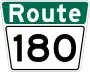 Route 180 marker