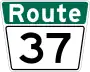 Route 37 marker