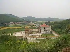 Rural Buddhist community temple in Xianning