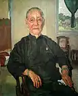 Portrait of Madam Cheng (1941), oil on board, Xu Beihong