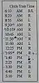 Circle Train Times, 2014